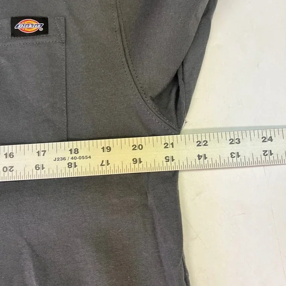 Dickies Mens 2 Pack Long Sleeve Pocket T-Shirt WL450 Brown Gray Medium NWT - Picture 12 of 13
